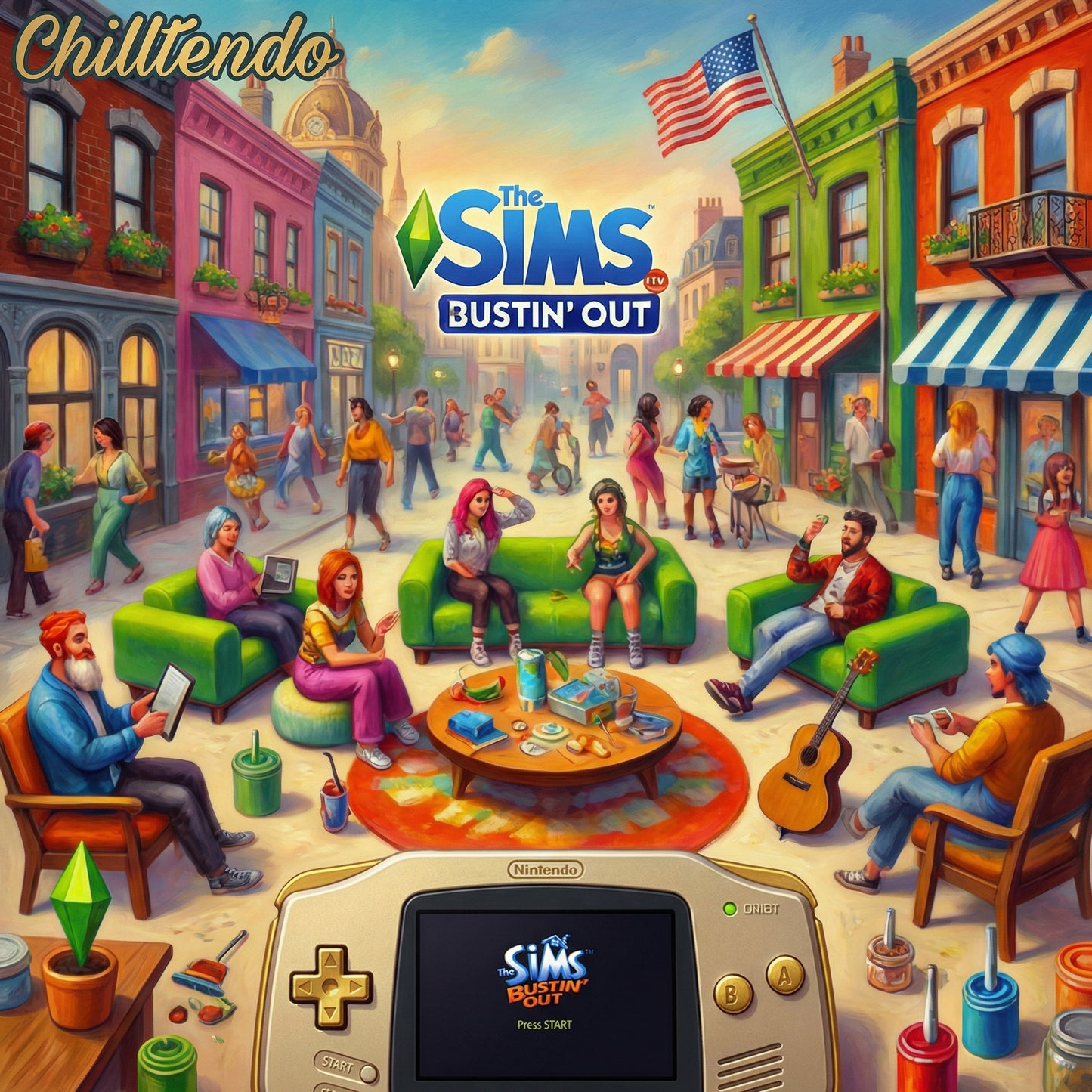 Gameboy Advance  The Sims  Bustin' Out OST